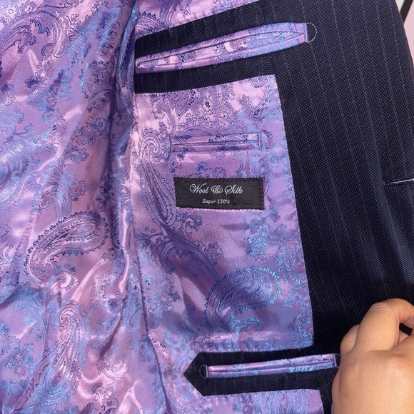 Sartoria Tosi Handmade Italy Mens Blazer‎ 38S Wool Silk Super 150s - Picture 4 of 11